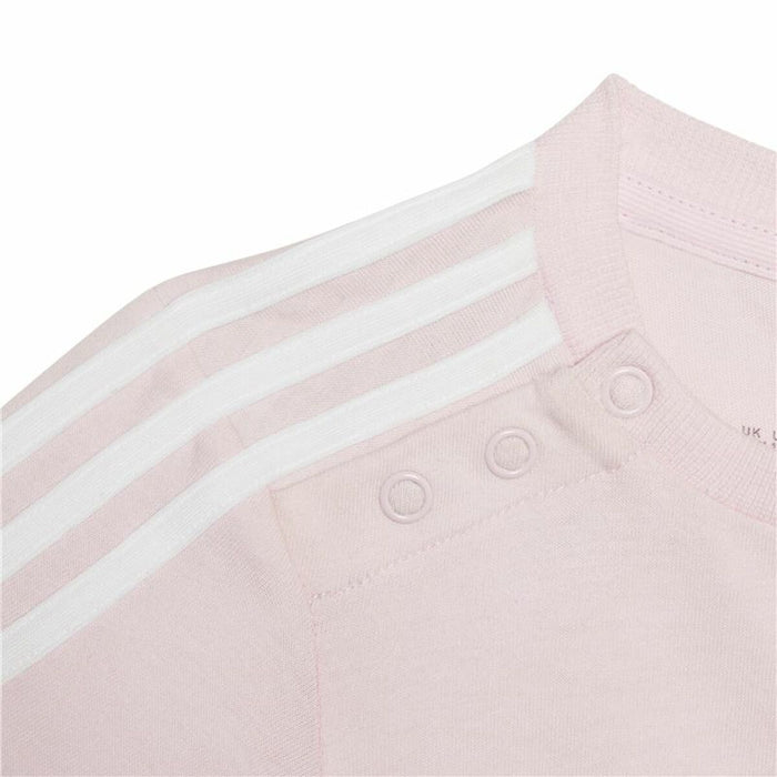 Set Sport pentru Bebeluși Adidas Three Stripes Roz