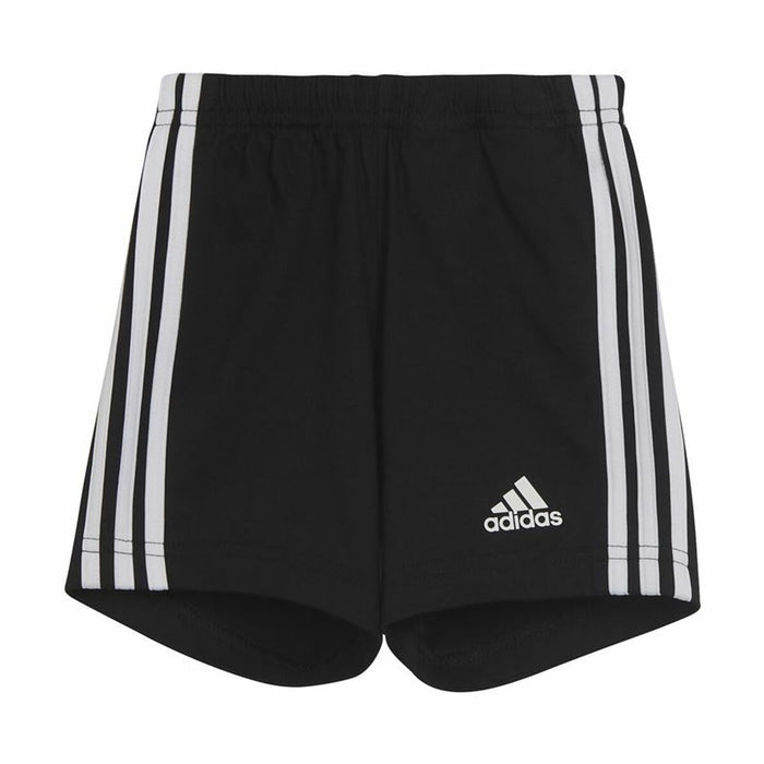 Set Sport pentru Bebeluși Adidas Three Stripes Negru Alb
