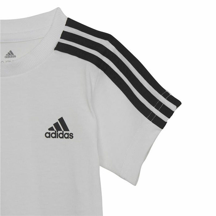 Set Sport pentru Bebeluși Adidas Three Stripes Negru Alb