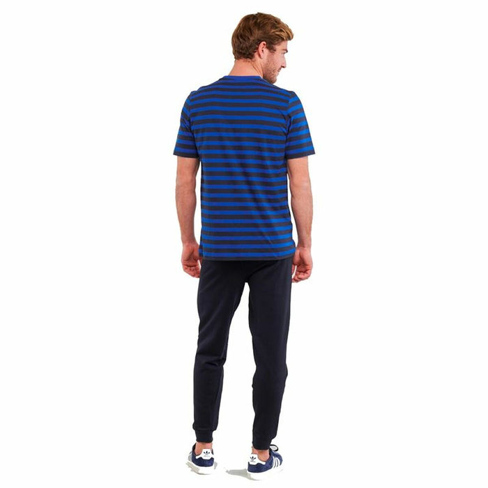 Tricou cu Mânecă Scurtă Bărbați Adidas Stripty SJ Albastru