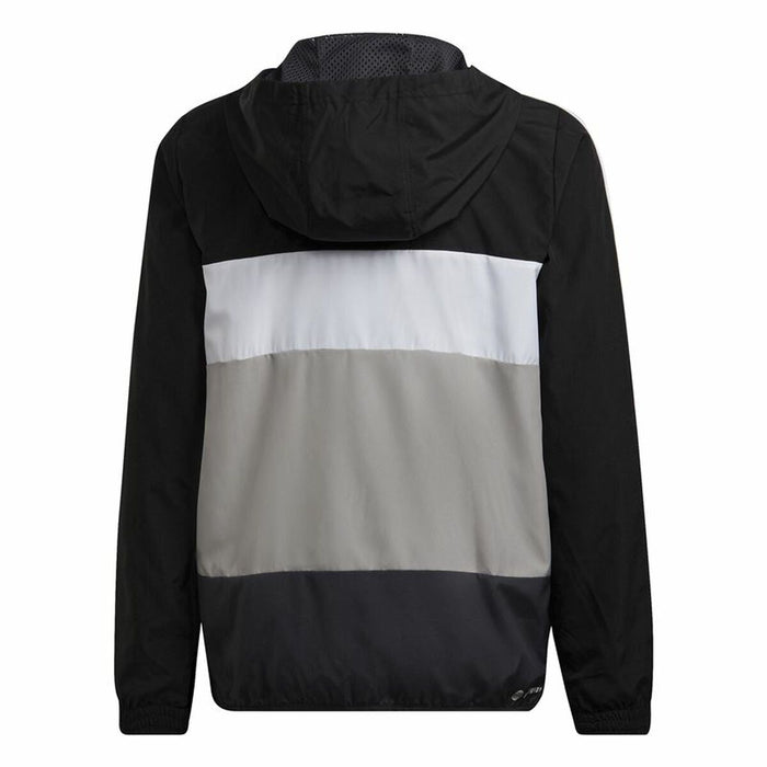 Jachetă Sport pentru Copii Adidas Coupe-Vent Colorblock Negru