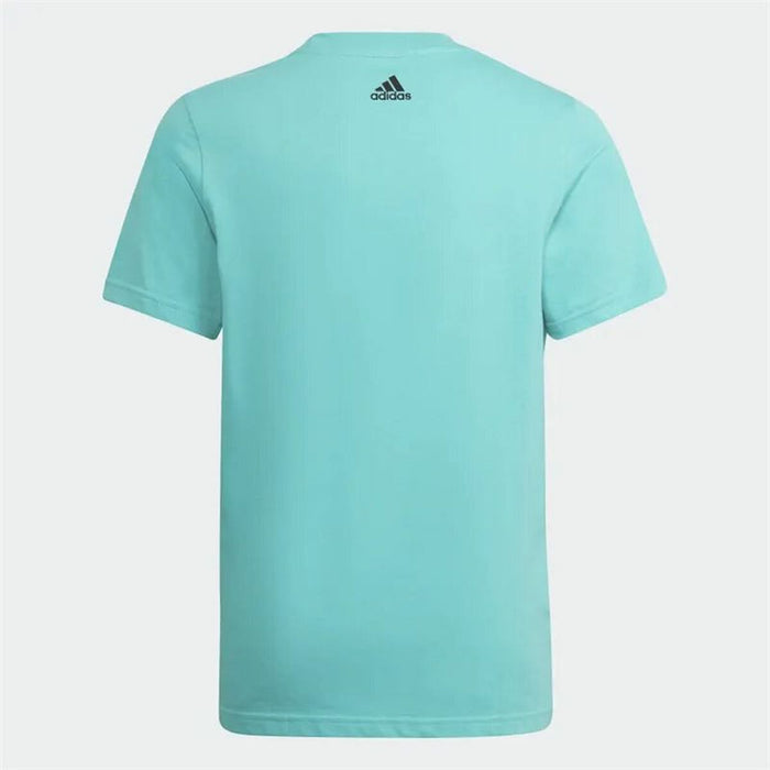 Tricou cu Mânecă Scurtă pentru Copii Adidas Essentials  Acvamarin