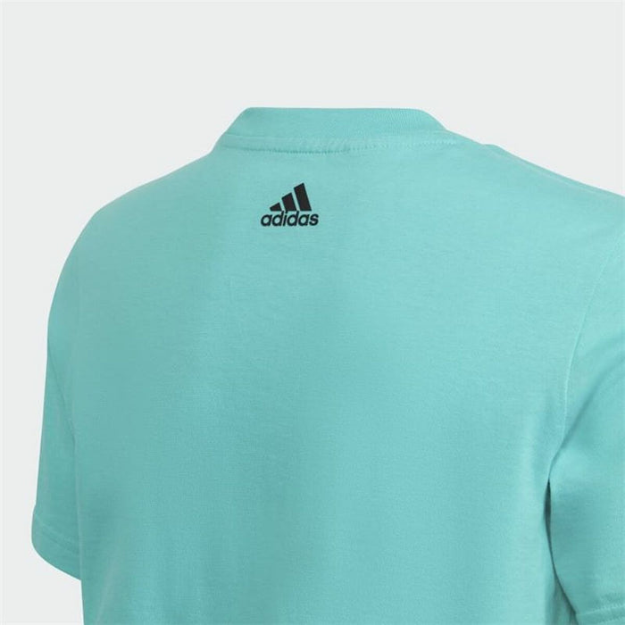 Tricou cu Mânecă Scurtă pentru Copii Adidas Essentials  Acvamarin