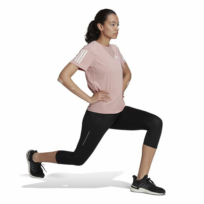 Tricou cu Mânecă Scurtă Femei Adidas Own The Run Roz