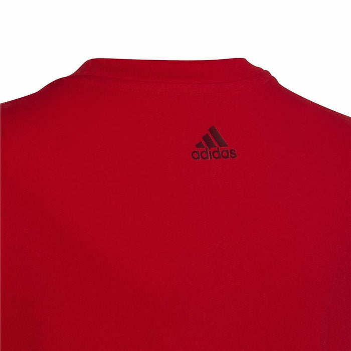 Tricou cu Mânecă Scurtă Copii Adidas Essentials Roșu