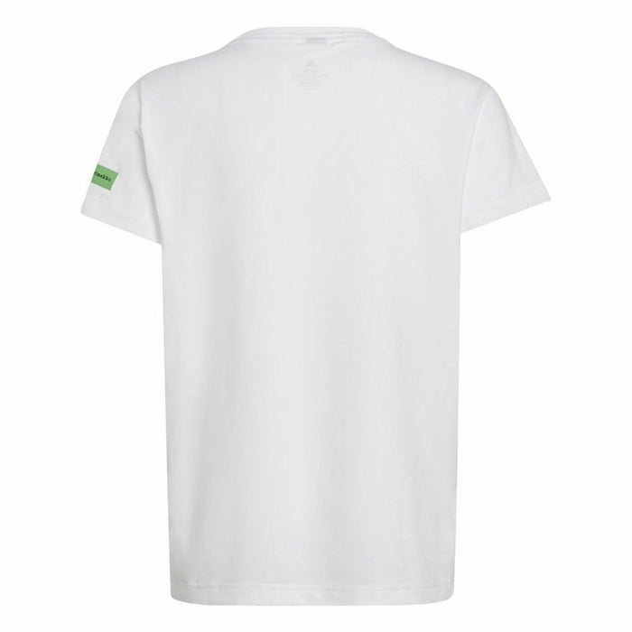 Tricou cu Mânecă Scurtă pentru Copii Adidas x Marimekko Alb