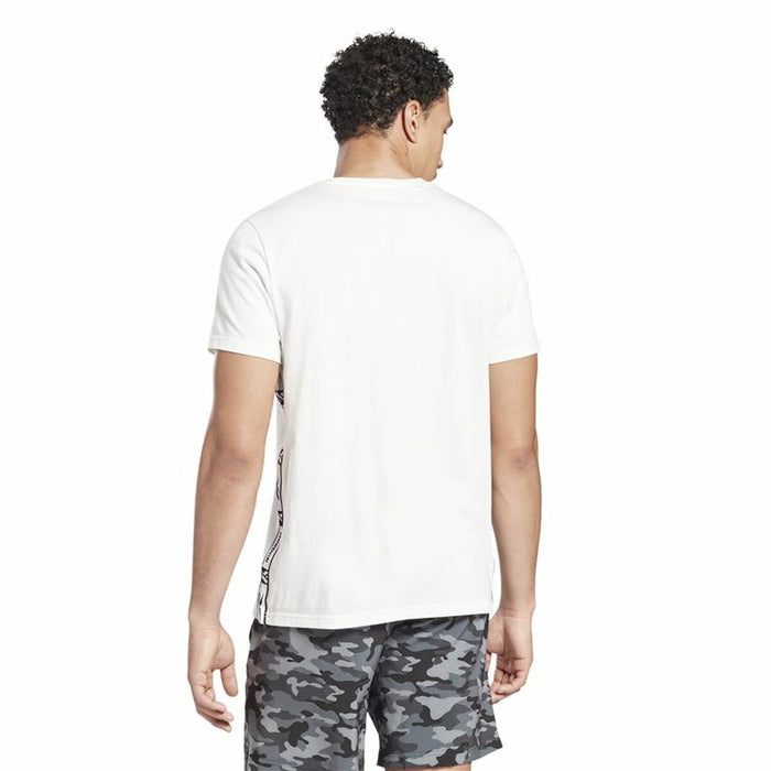 Tricou cu Mânecă Scurtă Bărbați Reebok Tape Alb