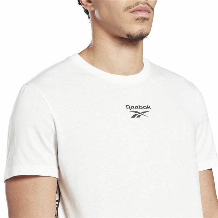 Tricou cu Mânecă Scurtă Bărbați Reebok Tape Alb
