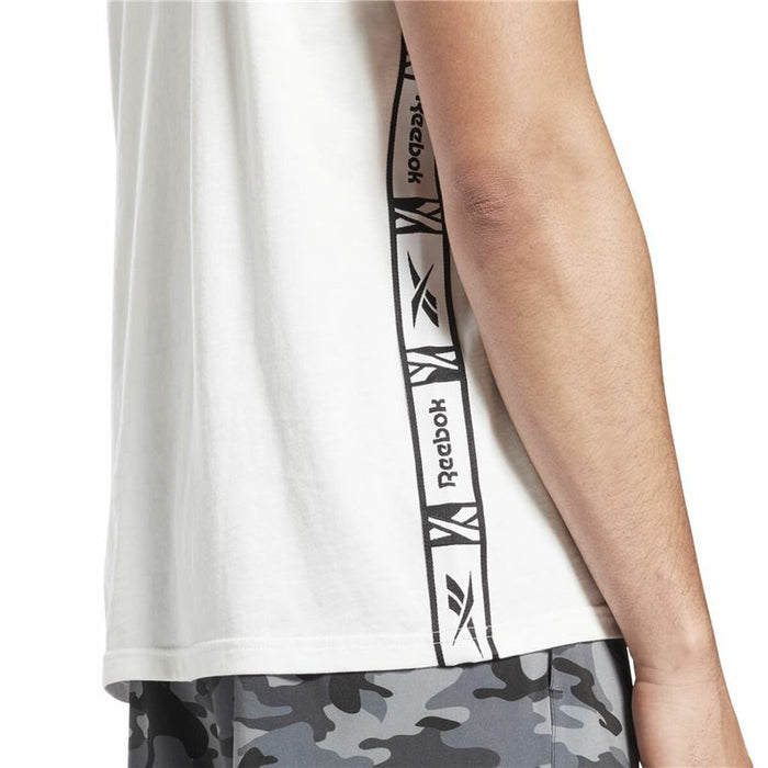 Tricou cu Mânecă Scurtă Bărbați Reebok Tape Alb