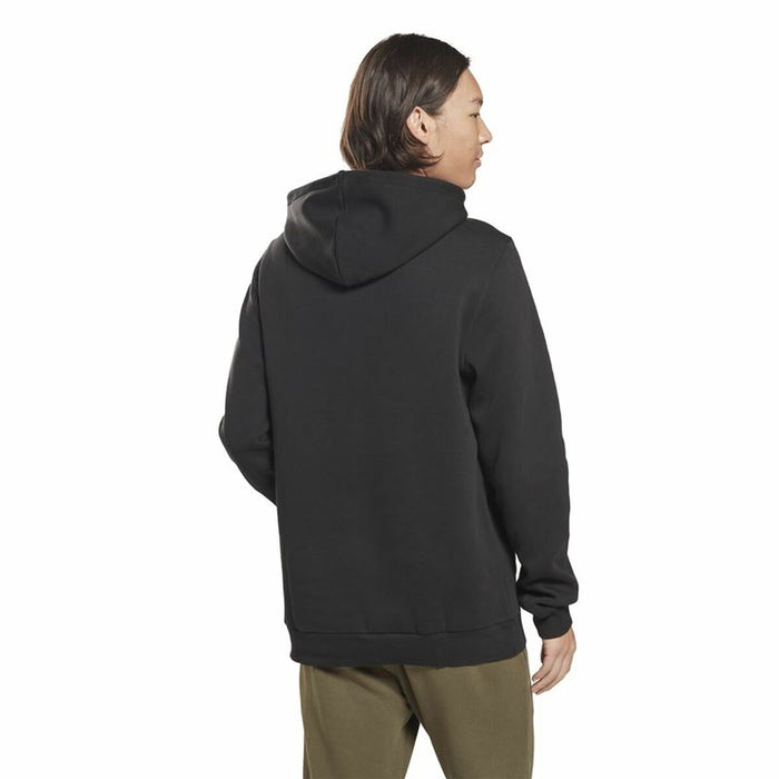 Hanorac cu Glugă Bărbați Reebok Left Chest Logo Negru