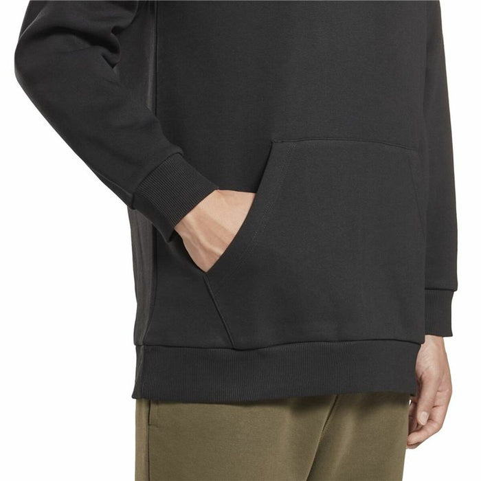 Hanorac cu Glugă Bărbați Reebok Left Chest Logo Negru