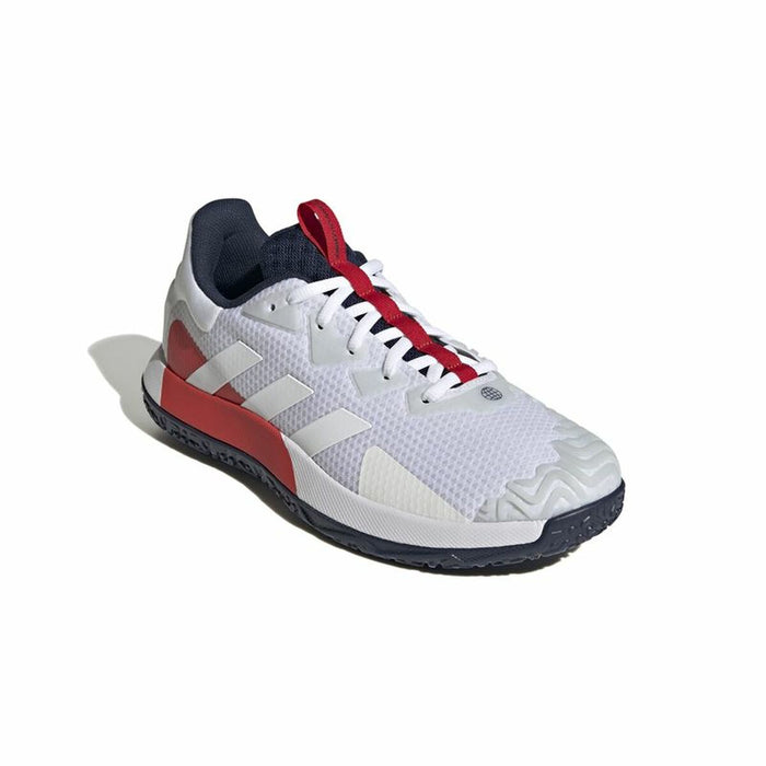 Încălțăminte de Tenis pentru Bărbat Adidas SoleMatch Control  Alb