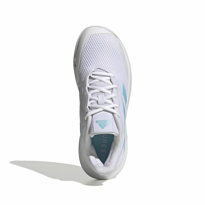 Încălțăminte de Tenis pentru Damă Adidas Courtjam Control Alb