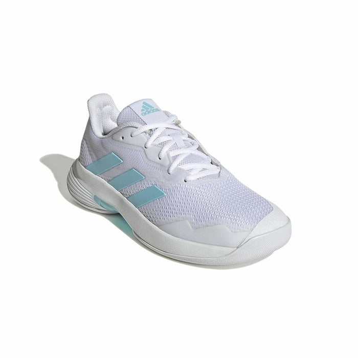 Încălțăminte de Tenis pentru Damă Adidas Courtjam Control Alb