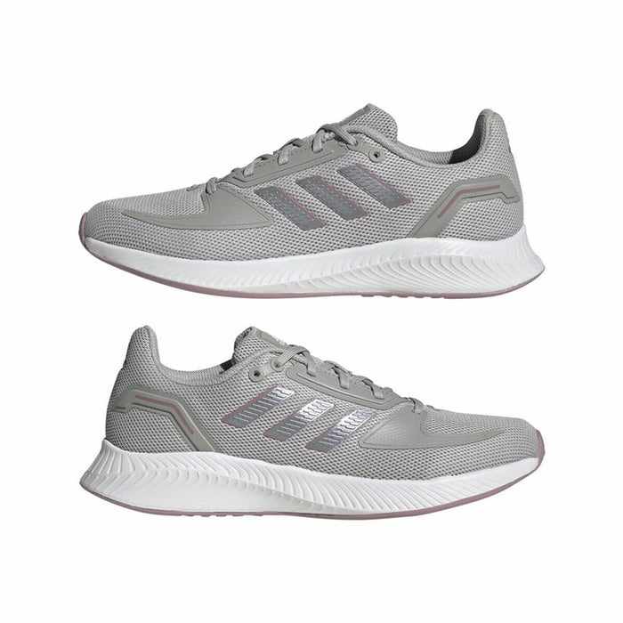 Încălțăminte de Running pentru Adulți Adidas Run Falcon Gri Femeie