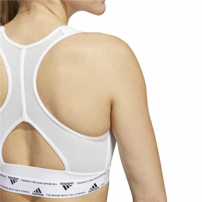 Sutien Sport Adidas PowerReact Training Alb