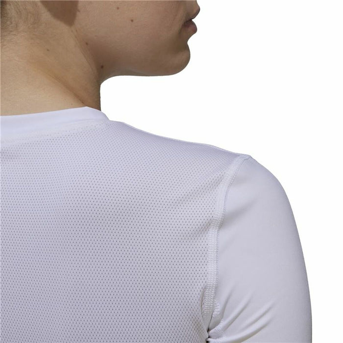 Tricou cu Mânecă Scurtă Femei Adidas Techfit Training Alb
