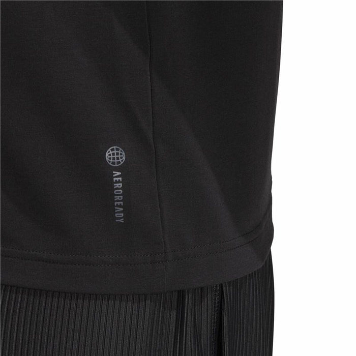 Tricou cu Mânecă Scurtă Femei Adidas Aeroready Wrap-Back Negru
