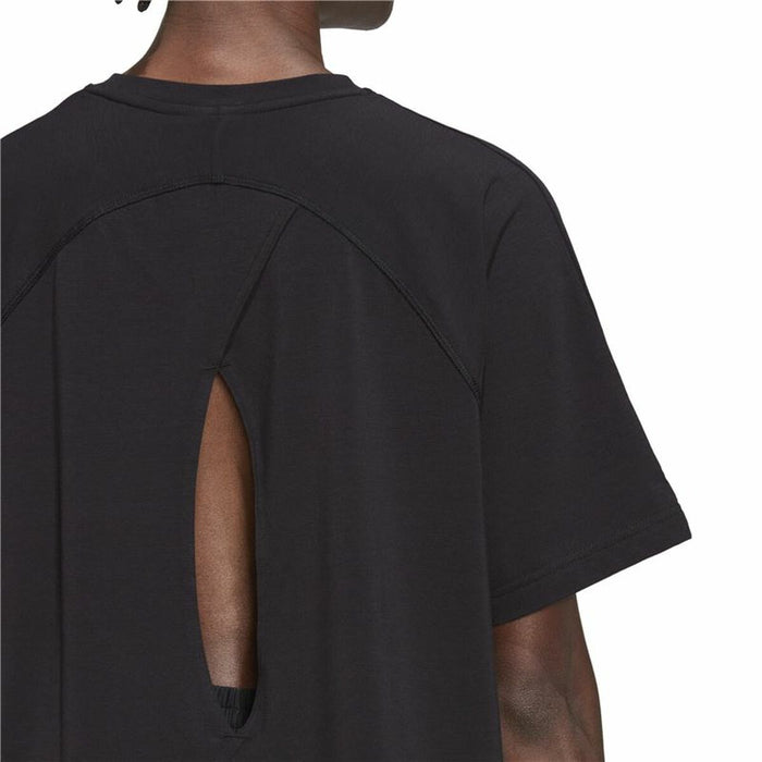 Tricou cu Mânecă Scurtă Femei Adidas Aeroready Wrap-Back Negru