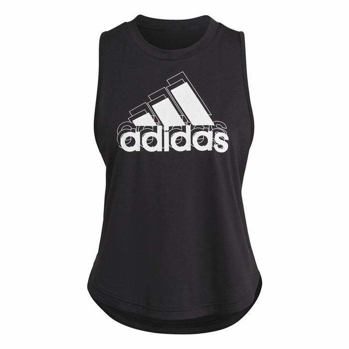 Tricou de Damă fără Mâneci Adidas Logo Graphic Racerback Negru