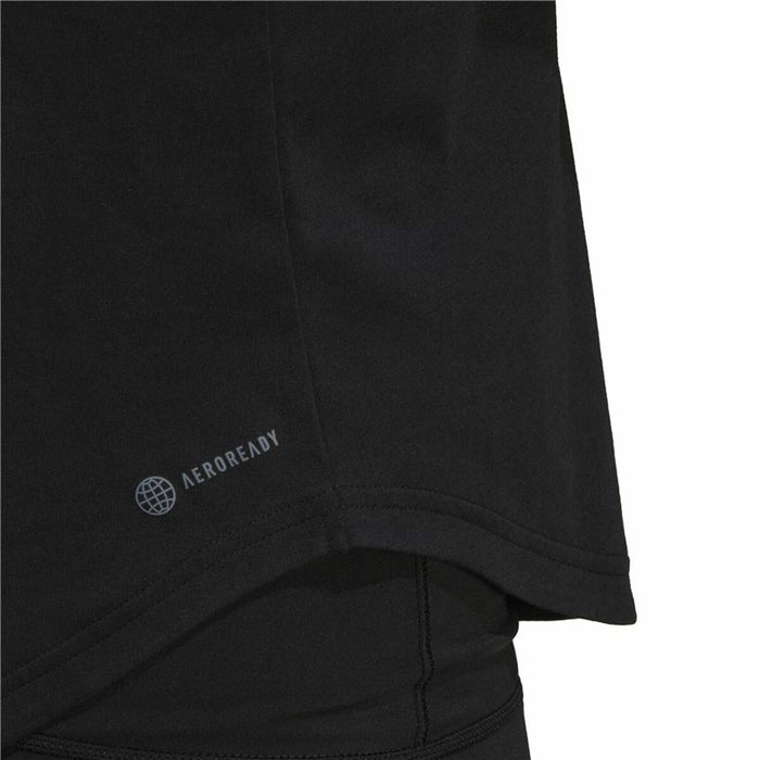 Tricou de Damă fără Mâneci Adidas Logo Graphic Racerback Negru