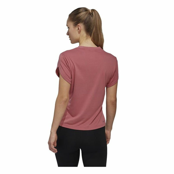 Tricou cu Mânecă Scurtă Femei Adidas trainning Floral  Roșu închis