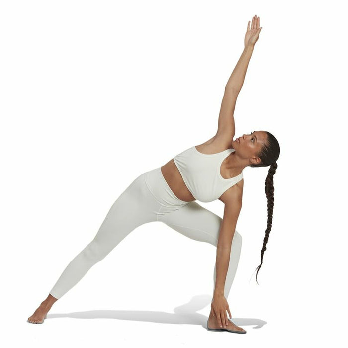 Sutien Sport Adidas Yoga Studio Alb