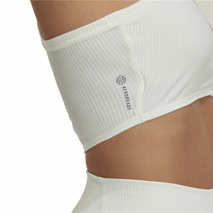 Sutien Sport Adidas Yoga Studio Alb