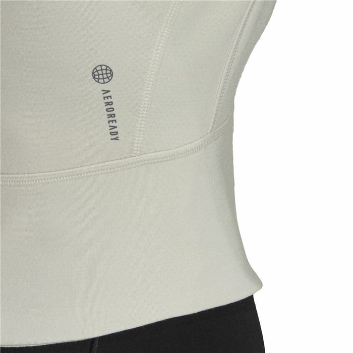 Jachetă Sport de Damă Adidas Aeroready Studio Bej