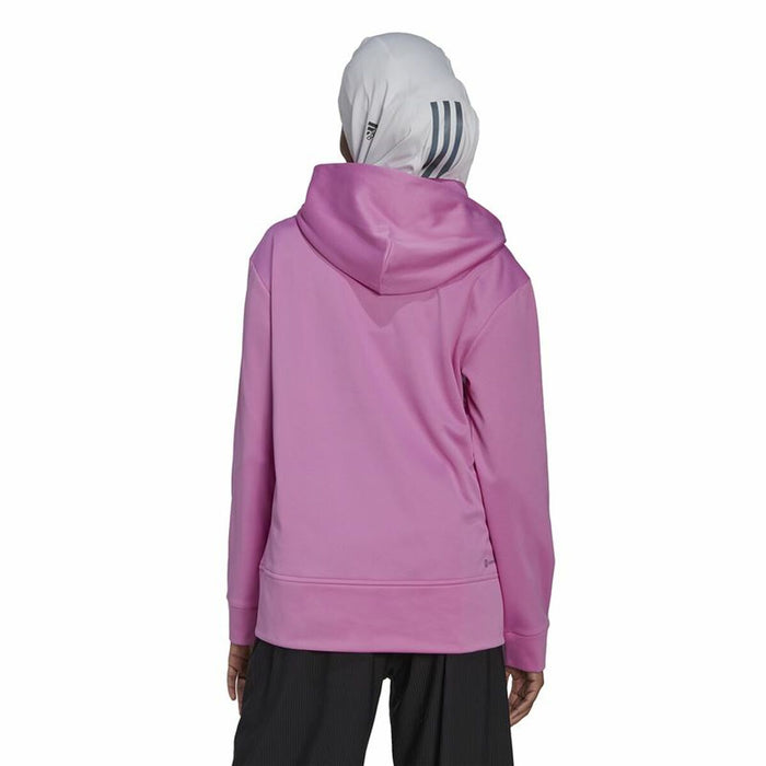 Hanorac cu Glugă Femei Adidas  Aeroready Big Logo  Fucsia