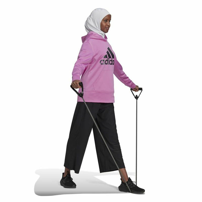 Hanorac cu Glugă Femei Adidas  Aeroready Big Logo  Fucsia