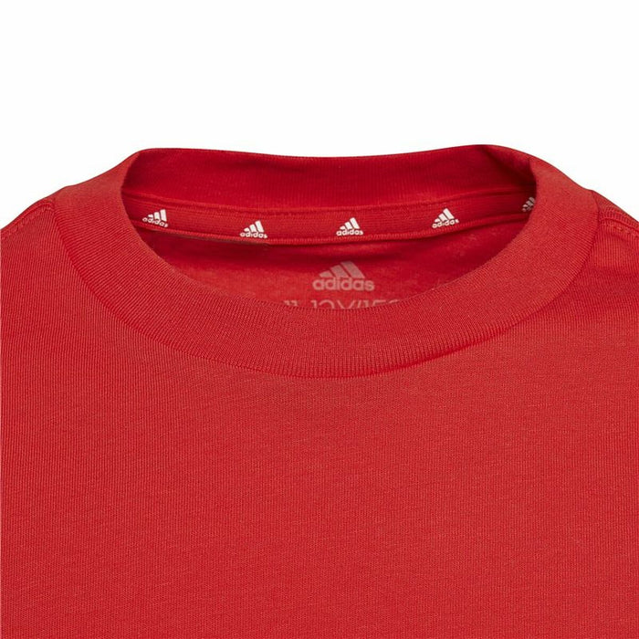Tricou cu Mânecă Scurtă pentru Copii Adidas Essentials  Roșu