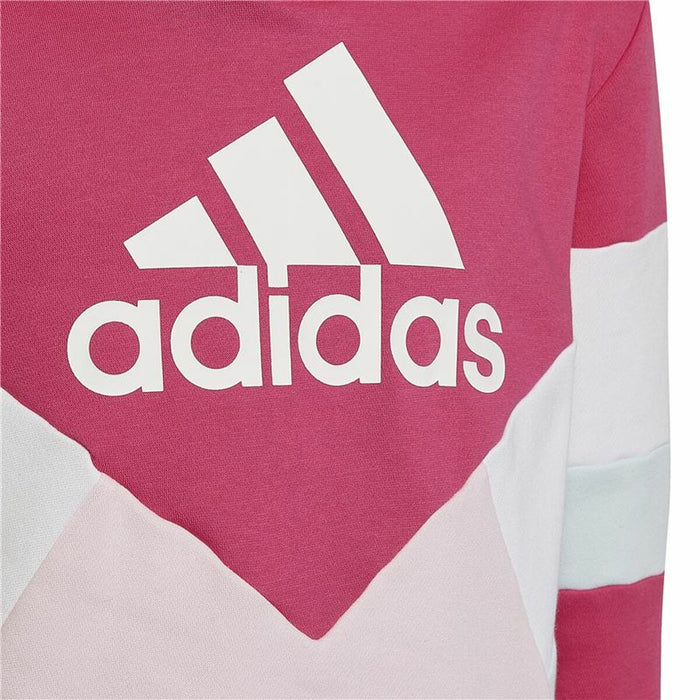 Hanorac cu glugă pentru fete Adidas Colorblock