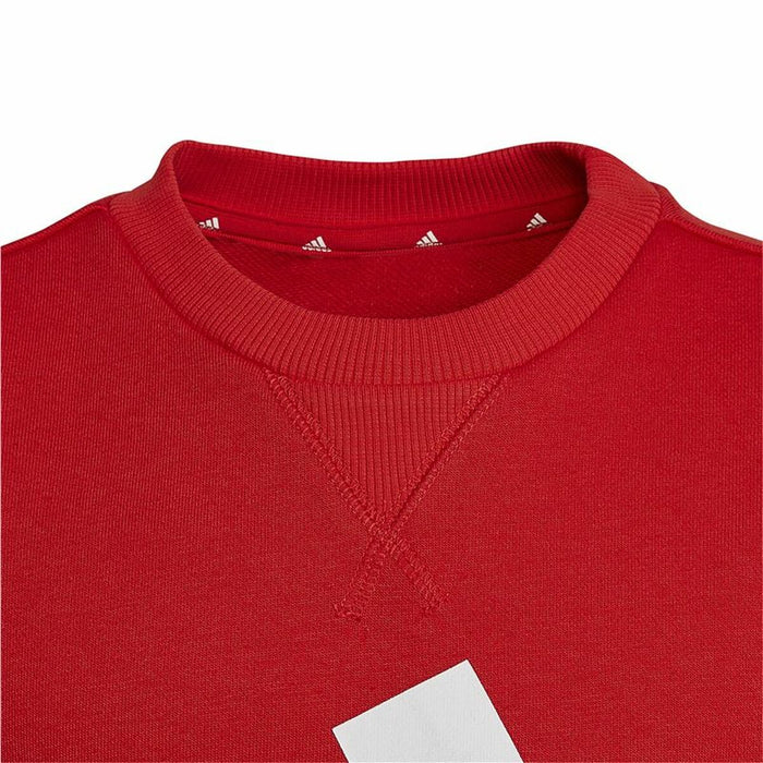Hanorac fără Glugă Copii Adidas Essentials Roșu