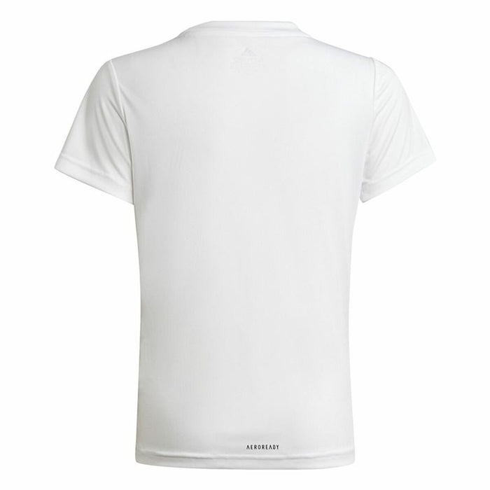 Tricou cu Mânecă Scurtă pentru Copii Adidas Designed To Move Alb