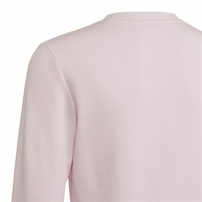 Hanorac fără glugă pentru fete Adidas Essentials Roz deschis