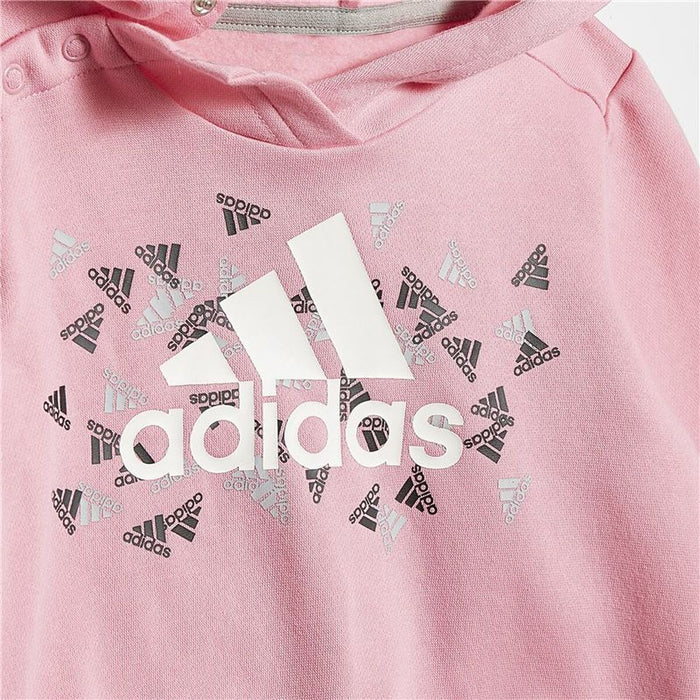 Trening pentru Bebeluși Adidas Badge of Sport Roz Gri