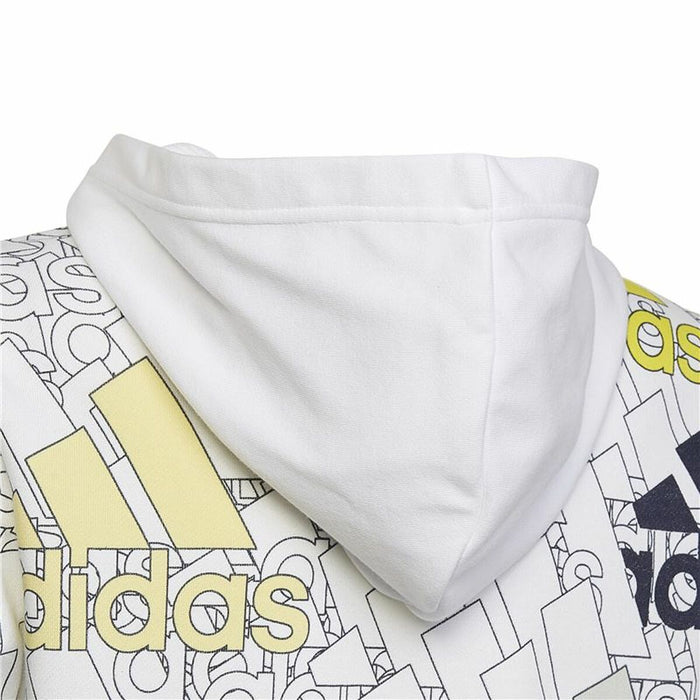 Hanorac cu Glugă Unisex Adidas Brand Love Alb