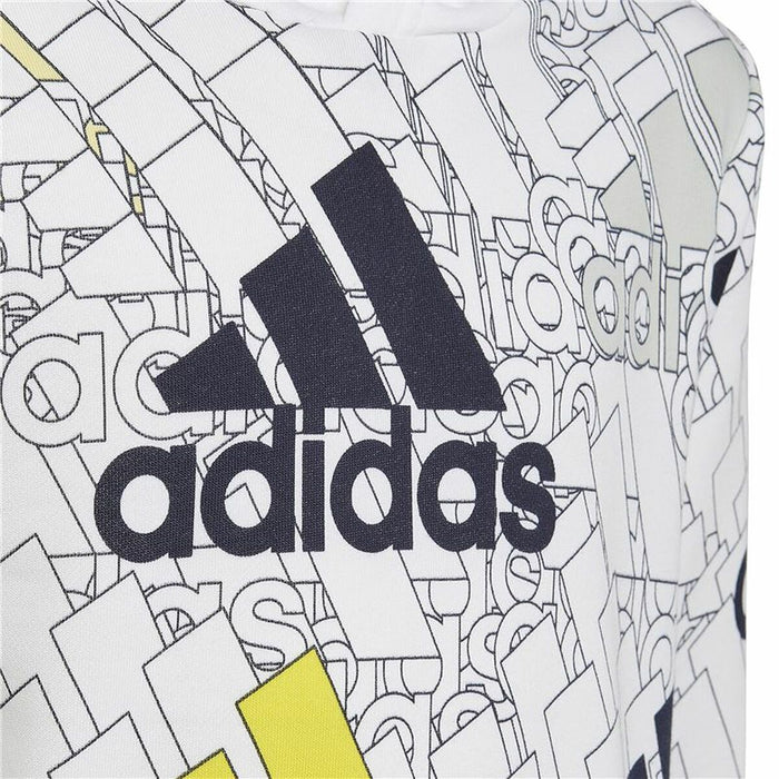Hanorac cu Glugă Unisex Adidas Brand Love Alb