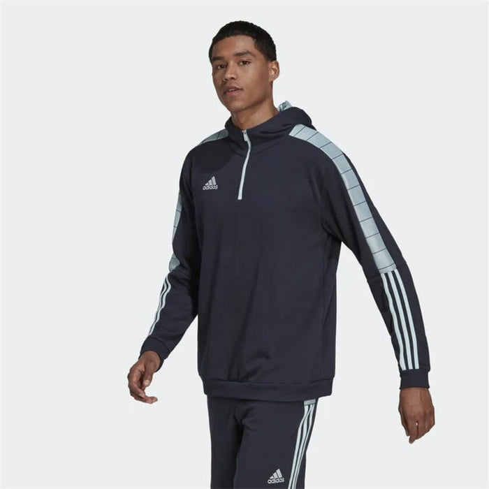 Hanorac cu Glugă Bărbați Adidas Tiro VIP Bleumarin Albastru închis