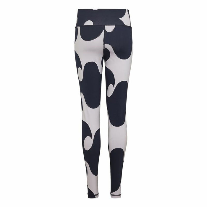 Pantaloni lungi de sport Adidas Alb Femeie Negru