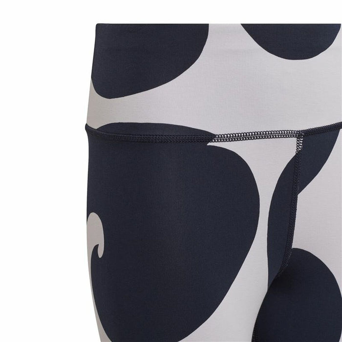 Pantaloni lungi de sport Adidas Alb Femeie Negru