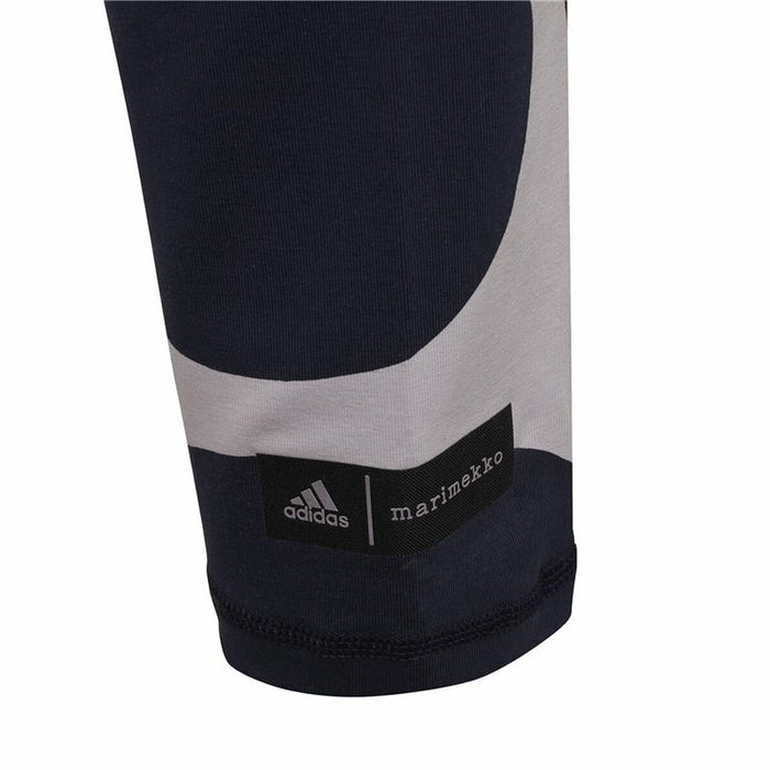 Pantaloni lungi de sport Adidas Alb Femeie Negru