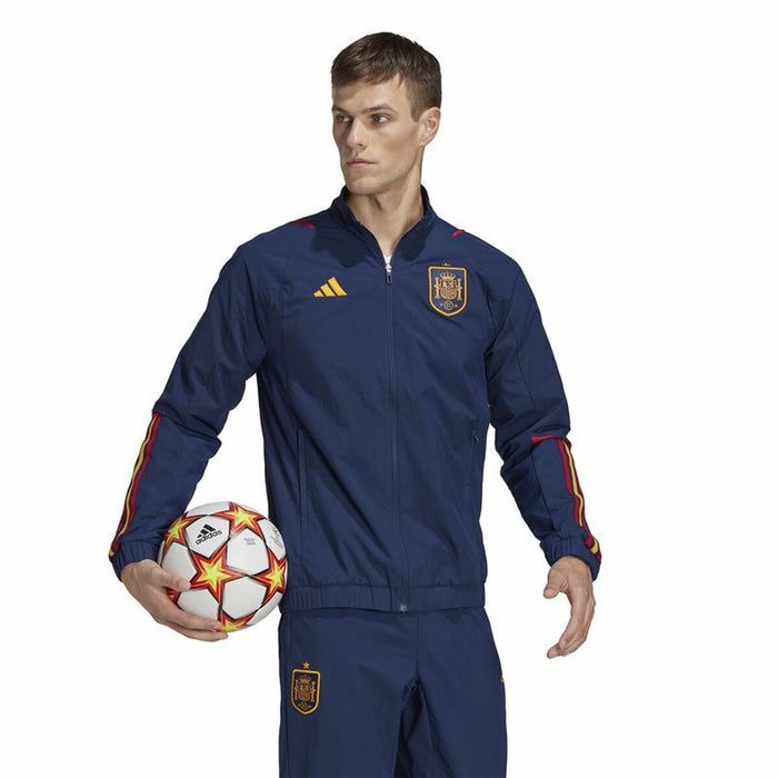 Jachetă Sport de Bărbați Adidas España Albastru Albastru închis