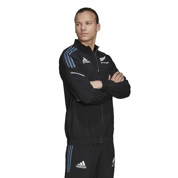 Jachetă Sport de Bărbați Adidas All Black Rugby Prime Negru