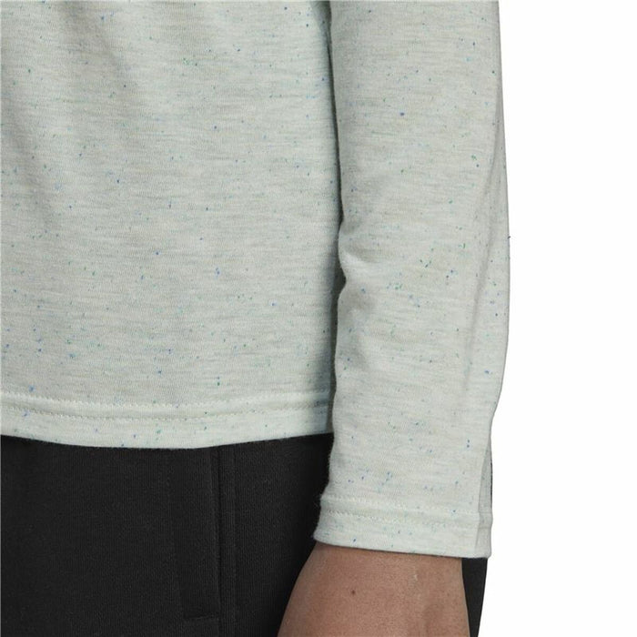 Tricou cu Mânecă Lungă Femei Adidas Future Icons Bej