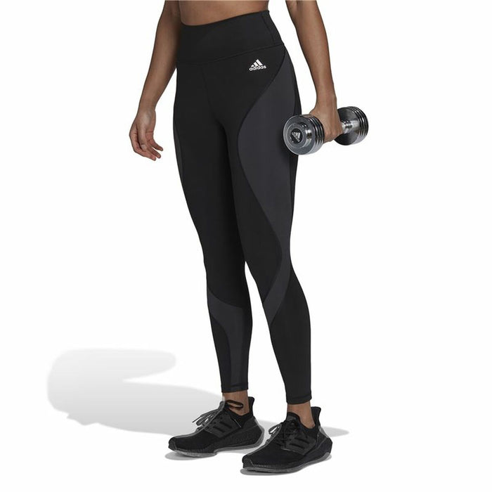 Colanți Sport de Damă Adidas 7/8 Essentials Hiit Colorblock Negru