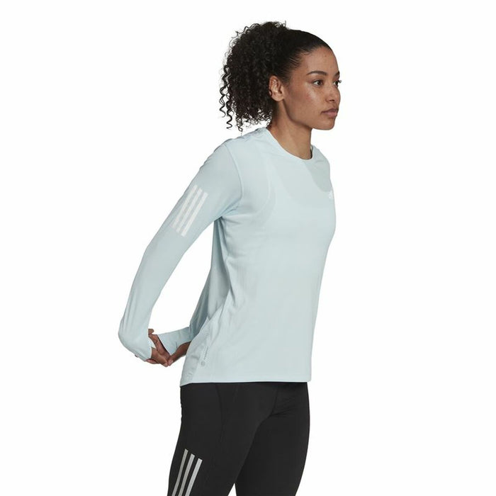 Tricou cu Mânecă Lungă Femei Adidas Otr Ls Albastru