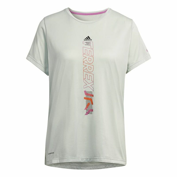 Tricou cu Mânecă Scurtă Femei Adidas Agravic Alb cald