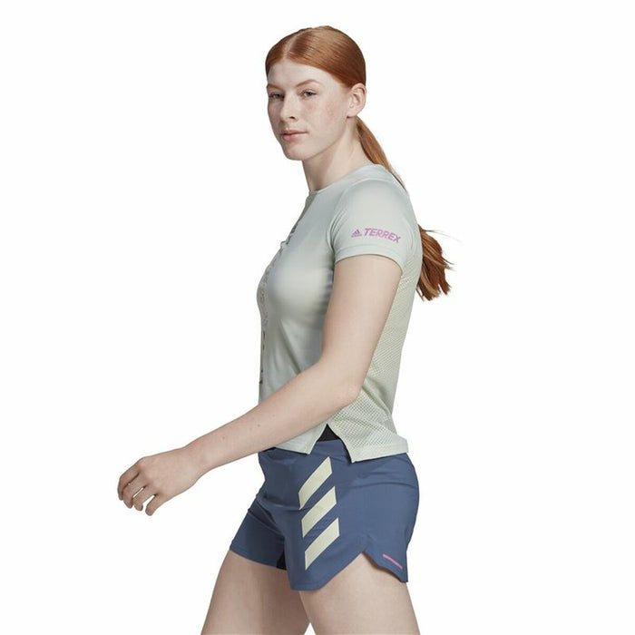 Tricou cu Mânecă Scurtă Femei Adidas Agravic Alb cald